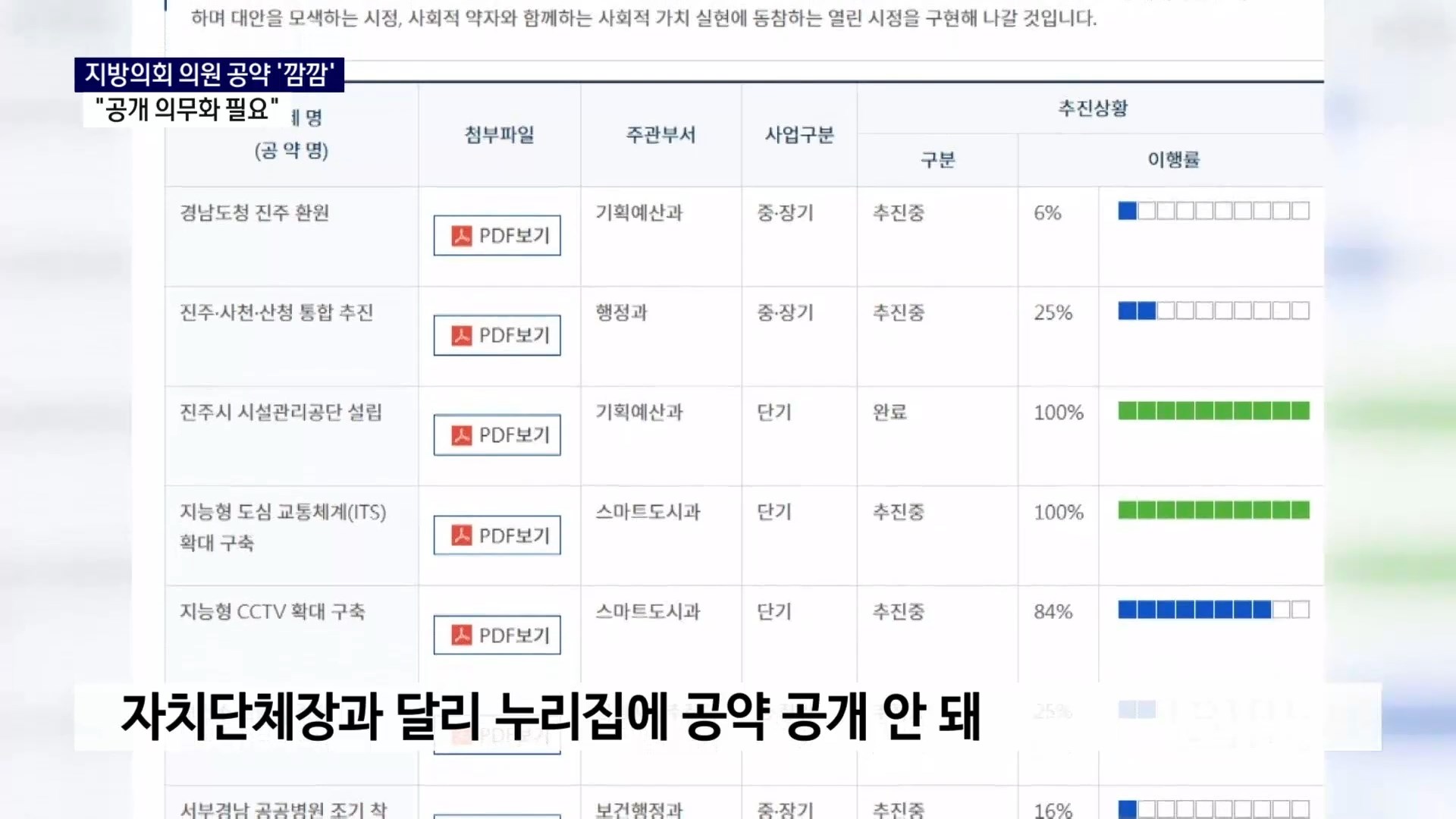 (R) 지방의회 의원 공약 '깜깜'..