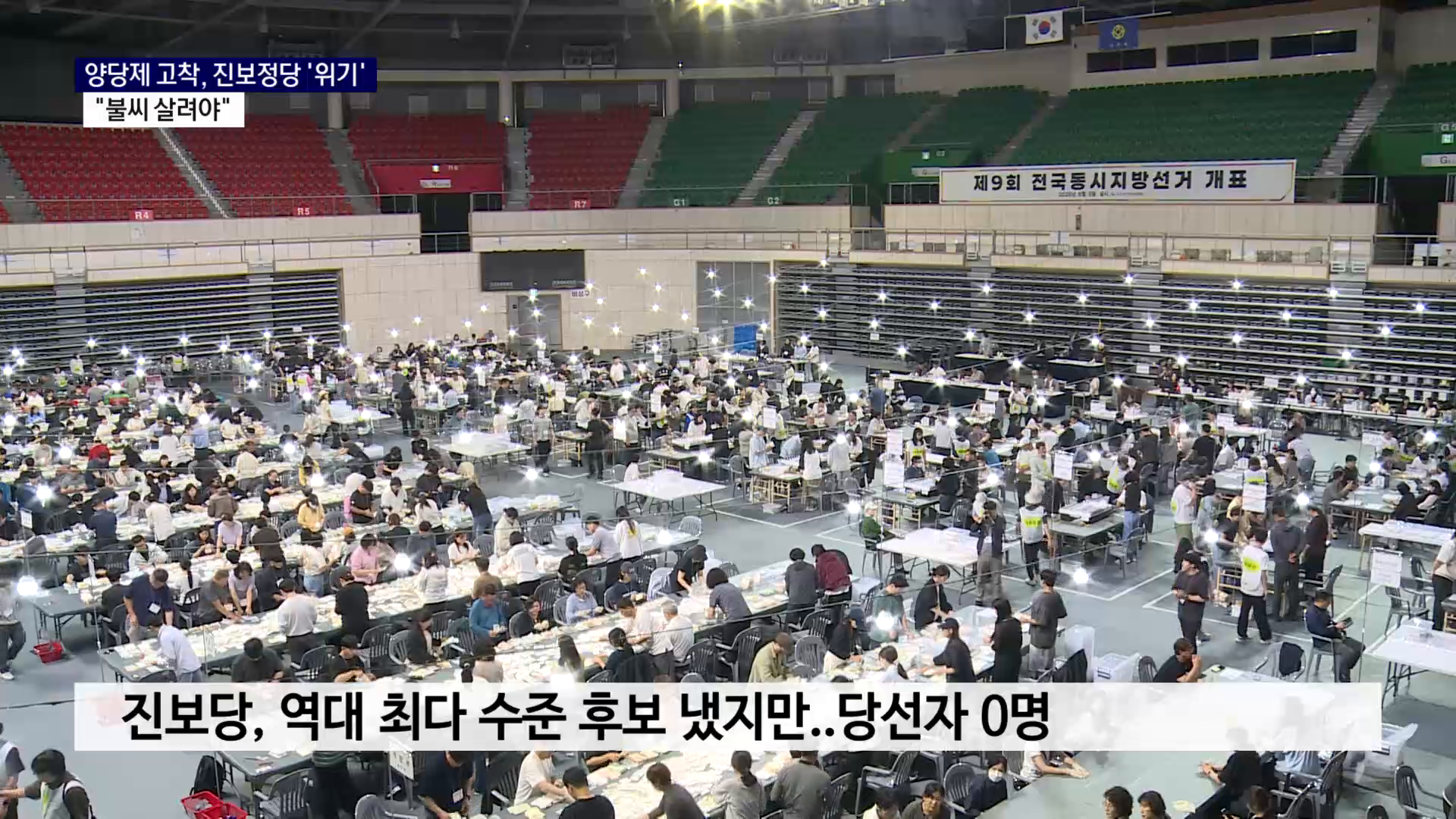 (R) 양당제 고착, 진보정당 위기..