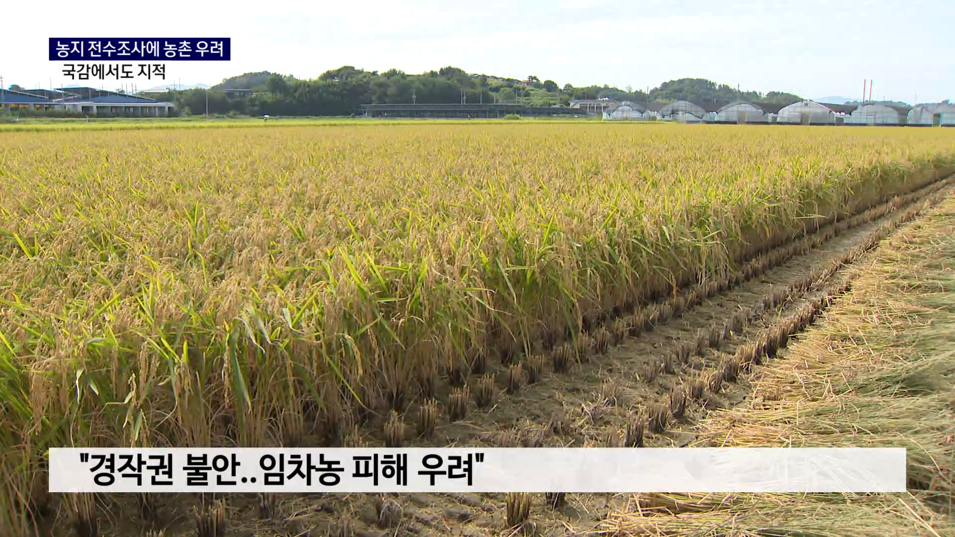 (국감 R) 농지 전수조사에 농촌 우려..국감서도 지적 사진