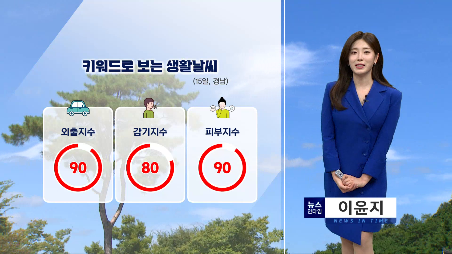(인타임날씨) 10월 14일 수요일 사진