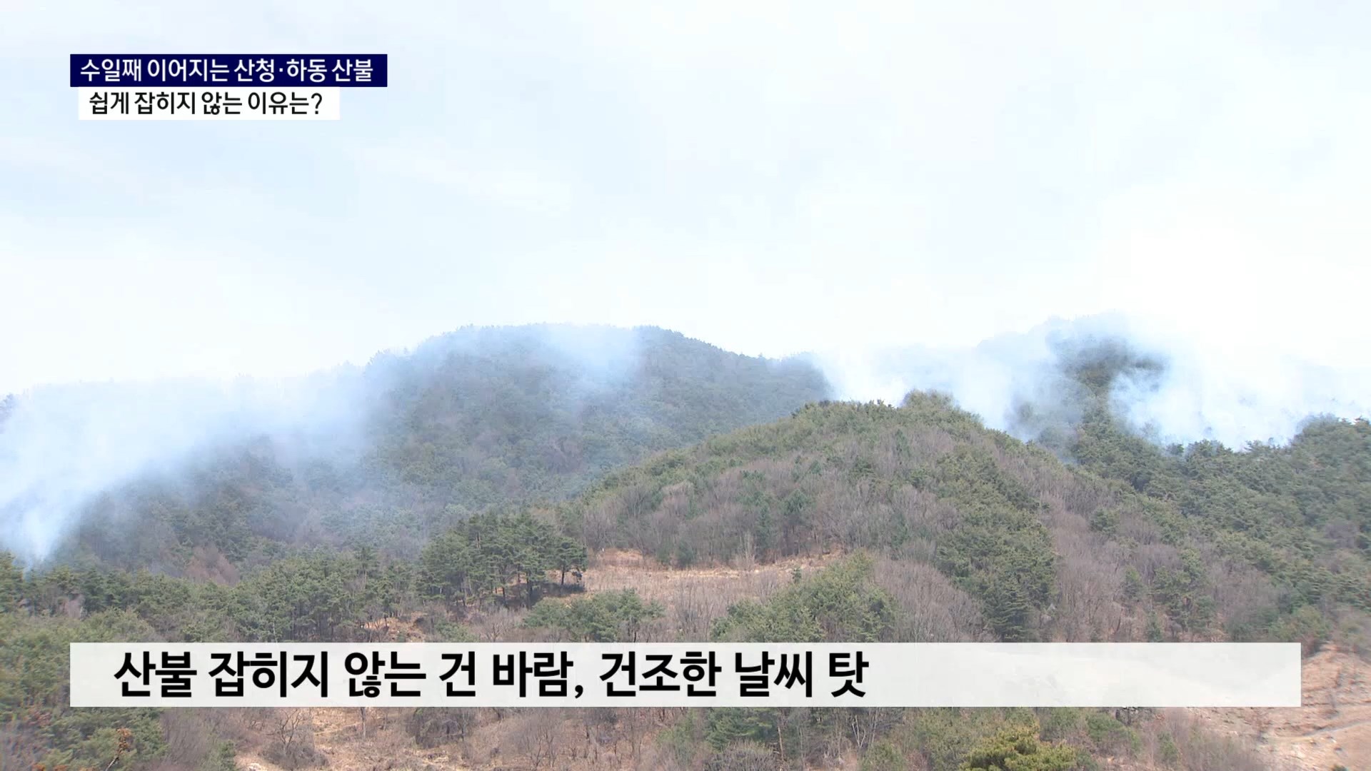 (R) 산청·하동 산불, 대형산불된 이유는 사진