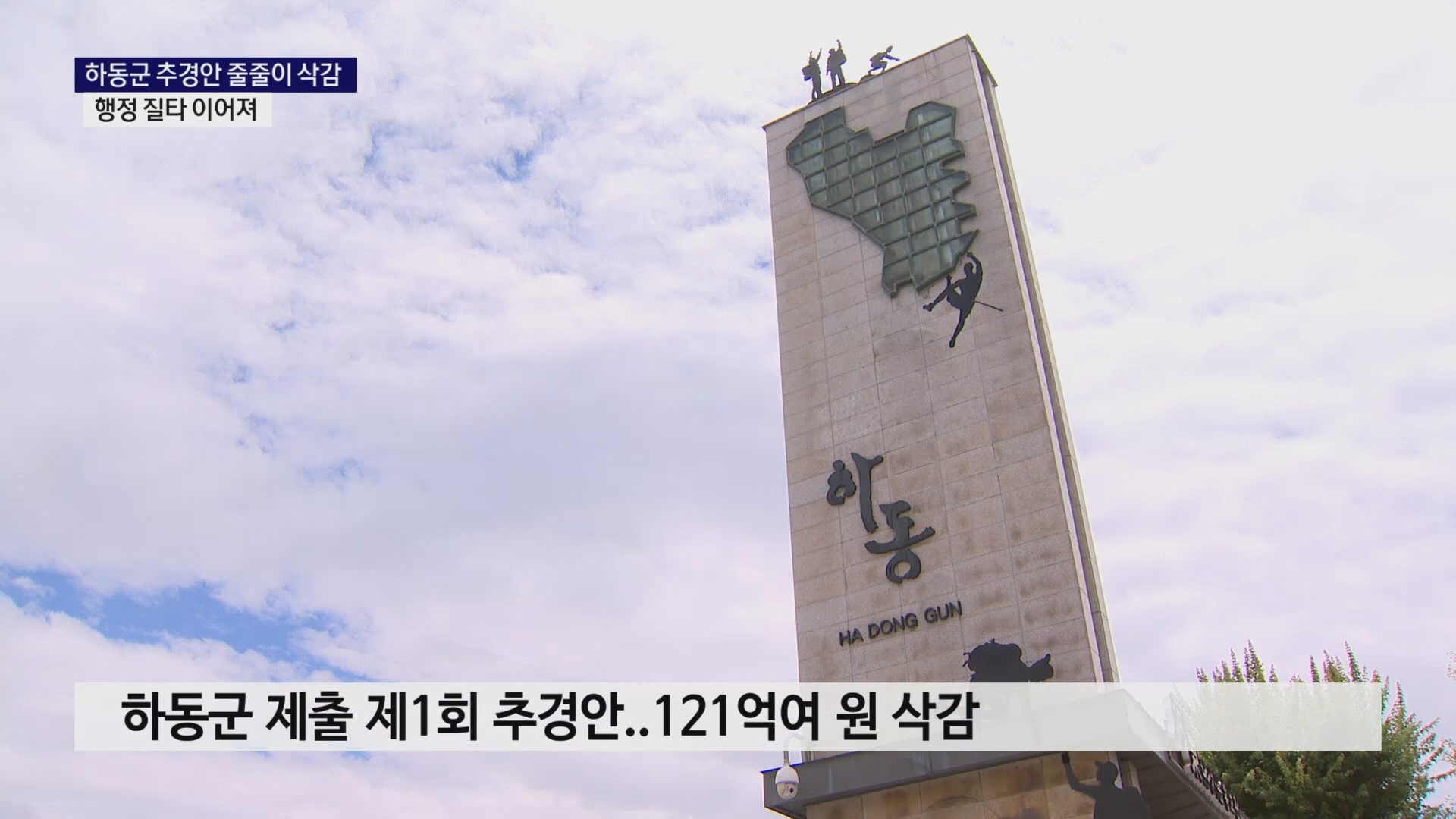 (R) 하동군 추경안 줄줄이 삭감..행정 질타 이어져 사진