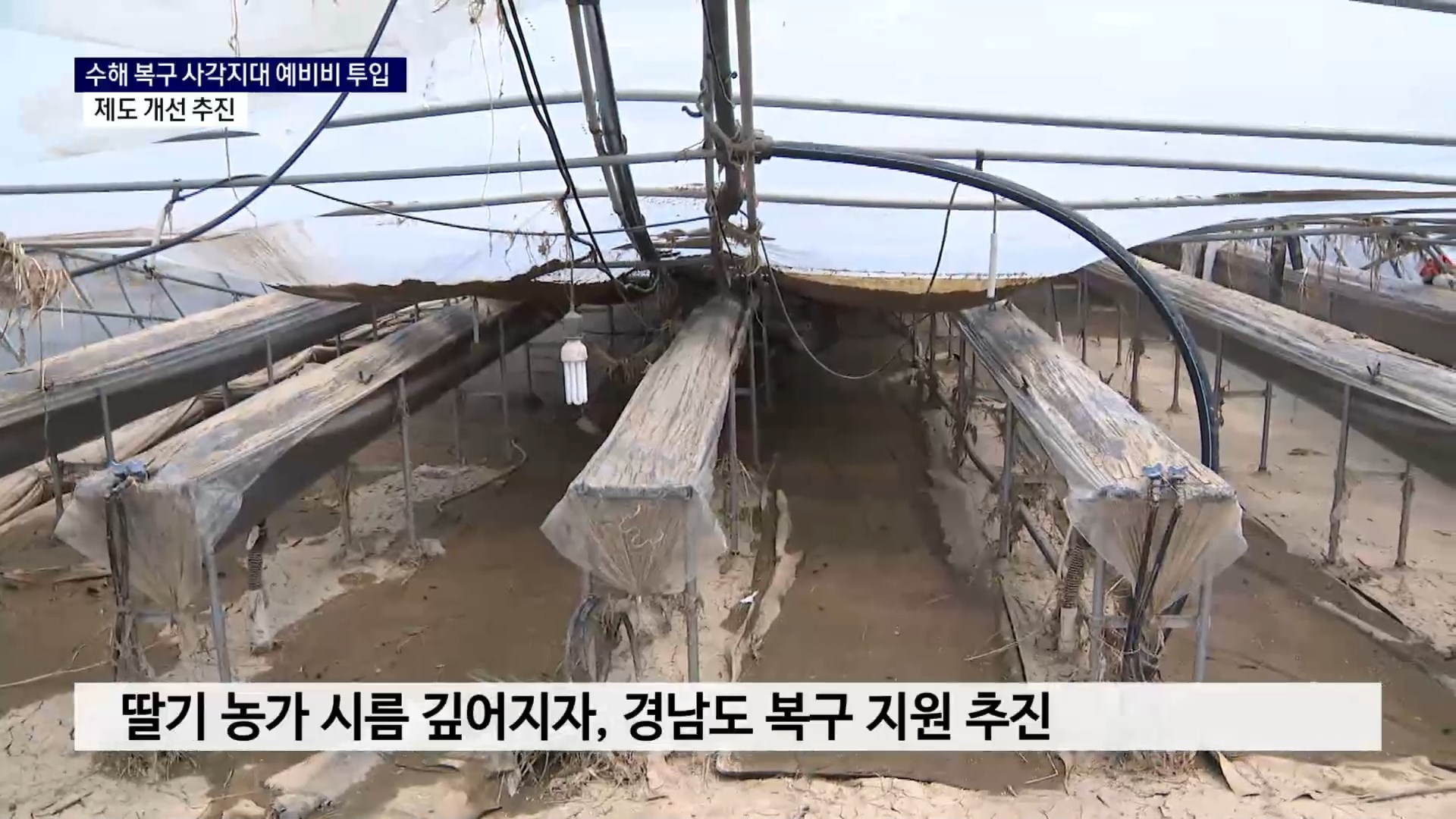 (R) 수해 복구 사각지대에 예비비 투입..제도 개선 추진 사진