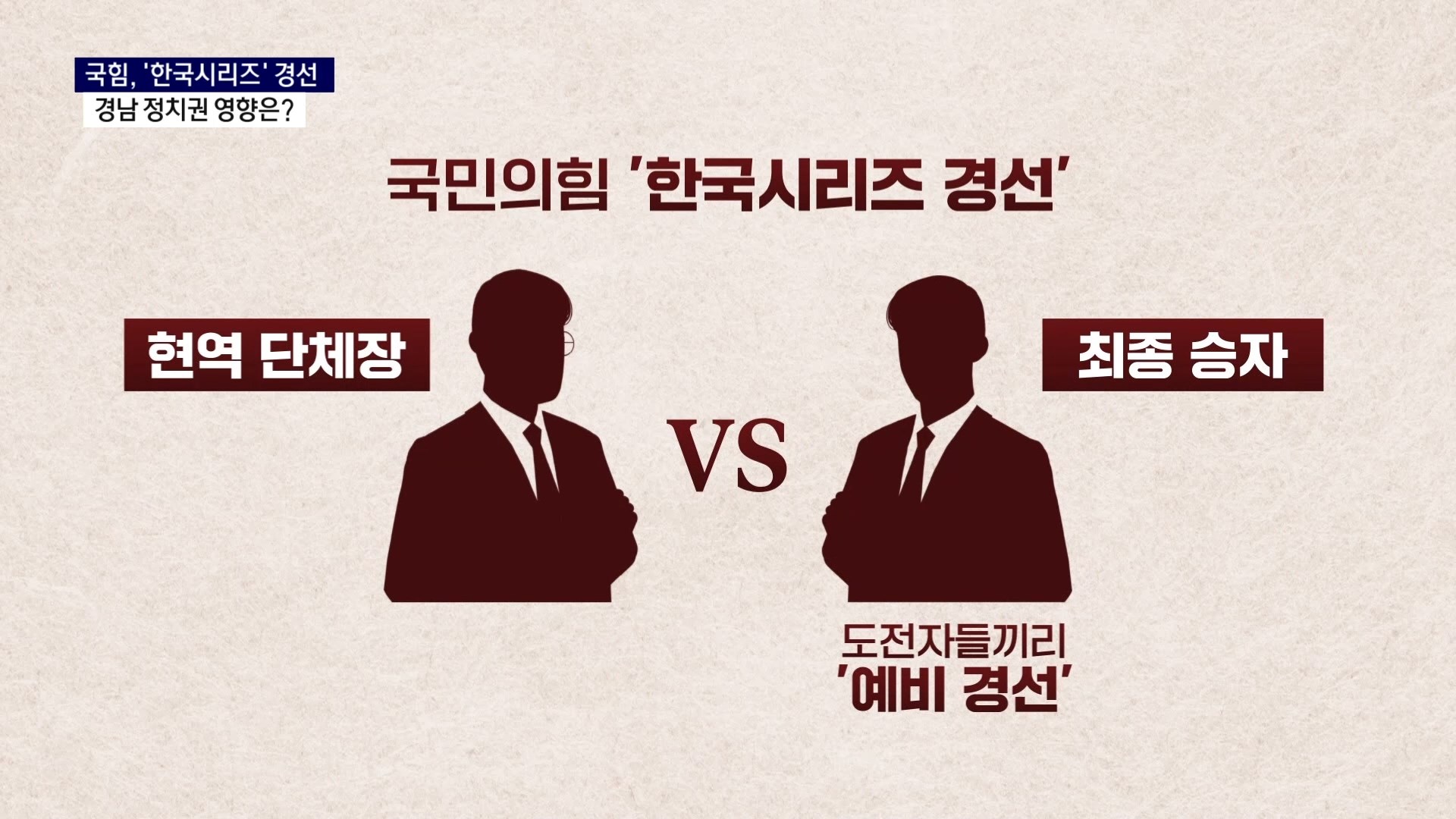 (R) 국힘, '한국시리즈' 경선..경남 정치권 영향은 사진