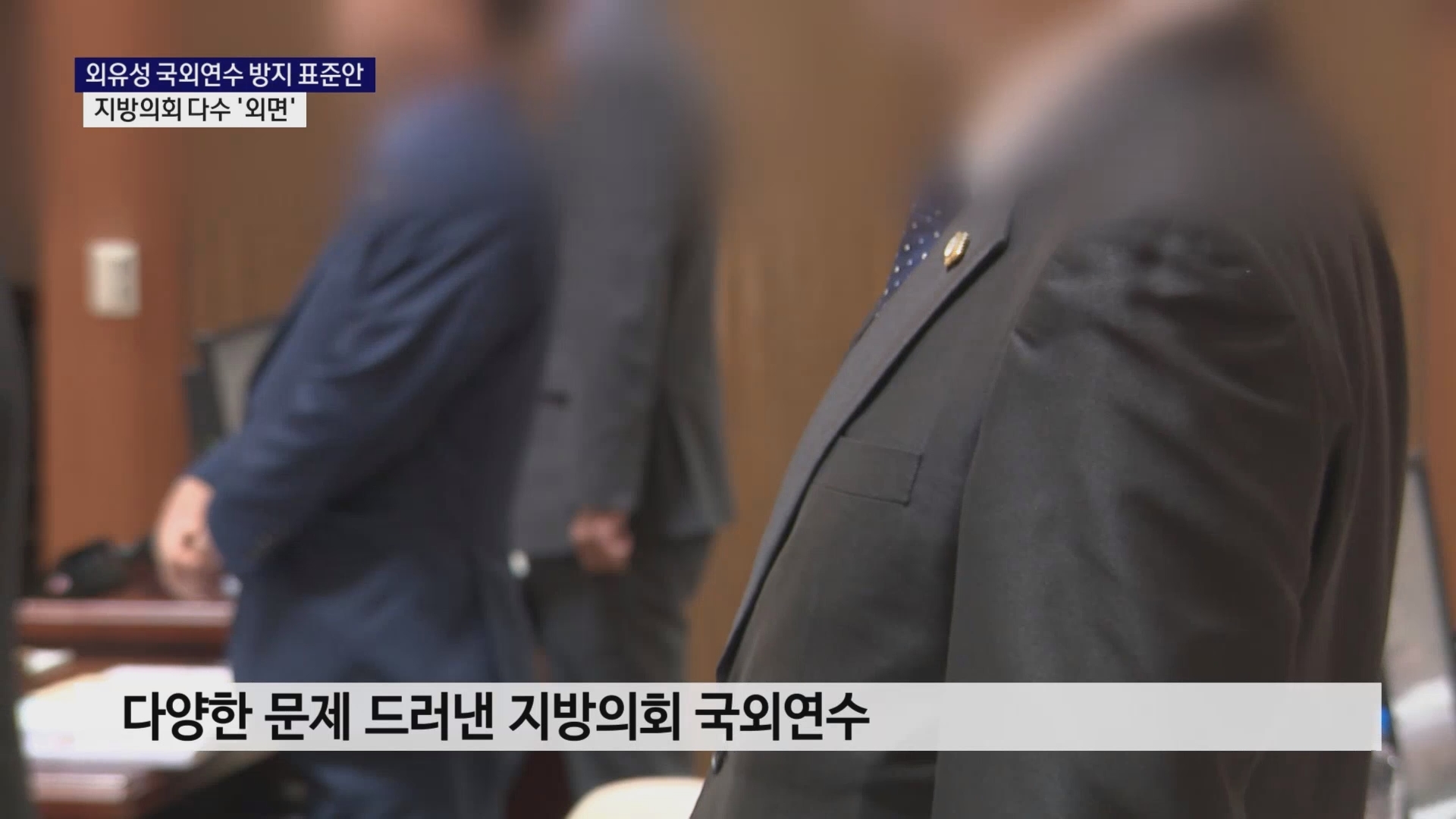 (R) 외유성 국외연수 방지 표준안, 지방의회 다수 '외면' 사진