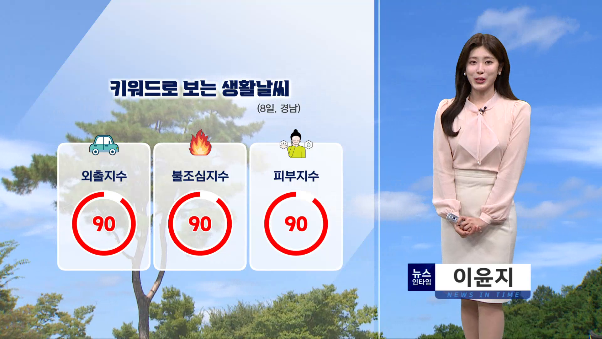 (인타임날씨) 10월 7일 수요일 - 키워드 사진
